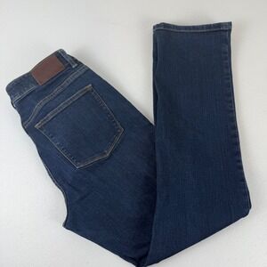 Lauren Ralph Lauren Womens Dark Wash Straight Leg Jeans Size 8 Blue Denim